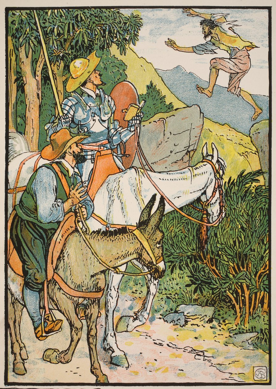 Don Quijote møter Cardenio, illustrasjon fra 