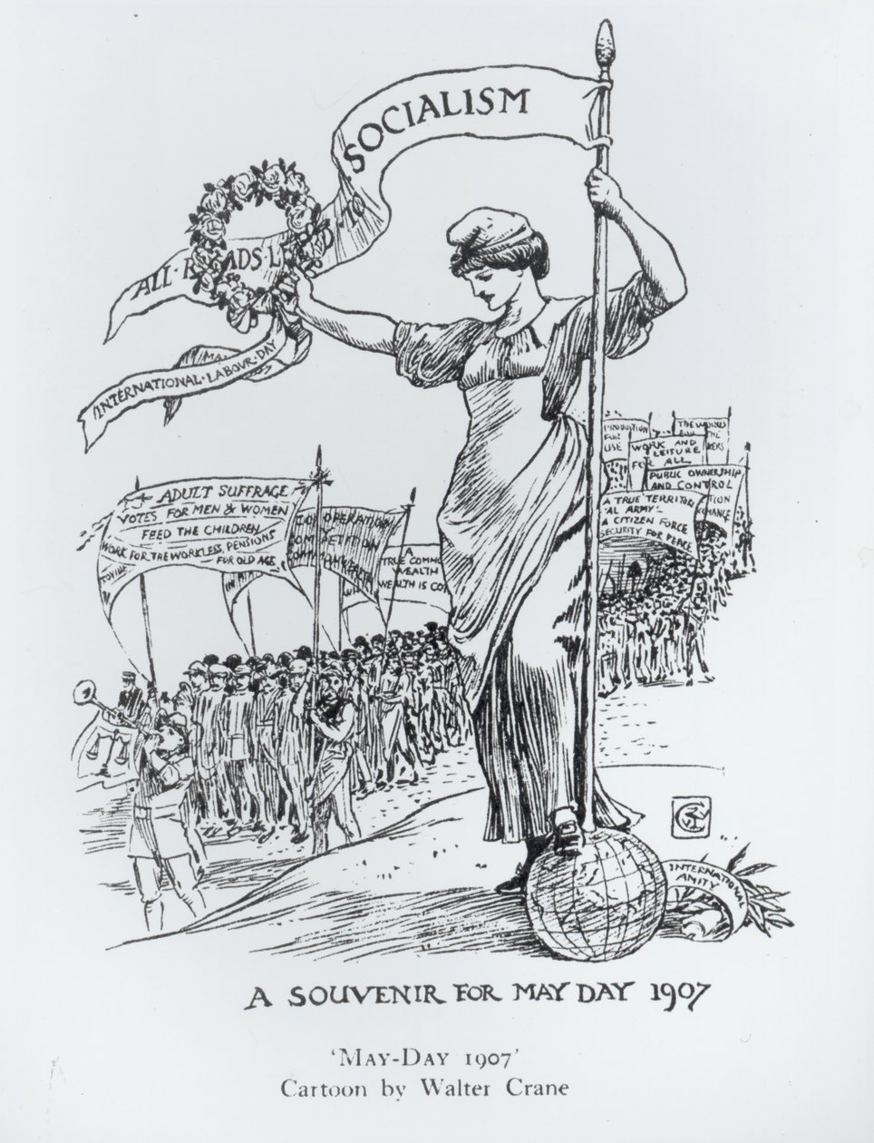 mai 1907 (penn og blekk) av Walter Crane