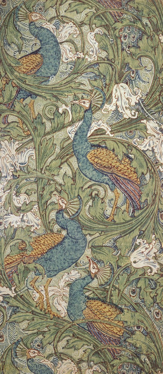 Peacock Garden tapet, 1889 av Walter Crane
