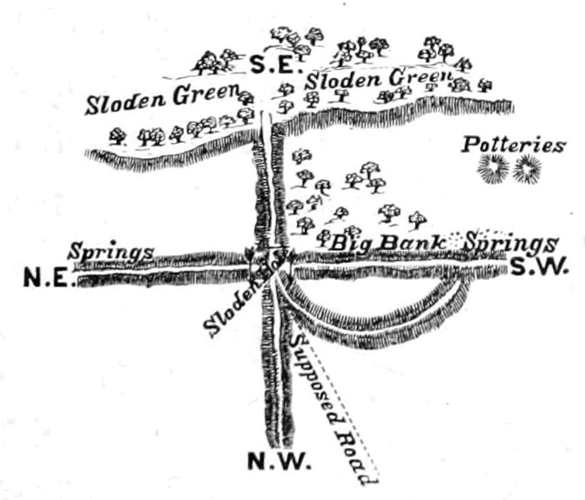 Plan over Sloden Hole av Walter Crane