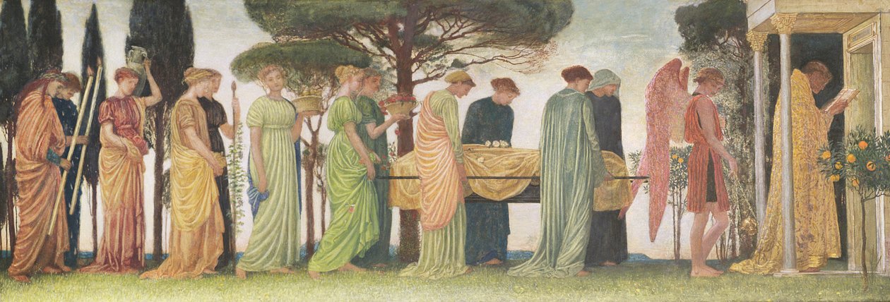 Årets død, 1872 (tempera und gouache på papir) av Walter Crane