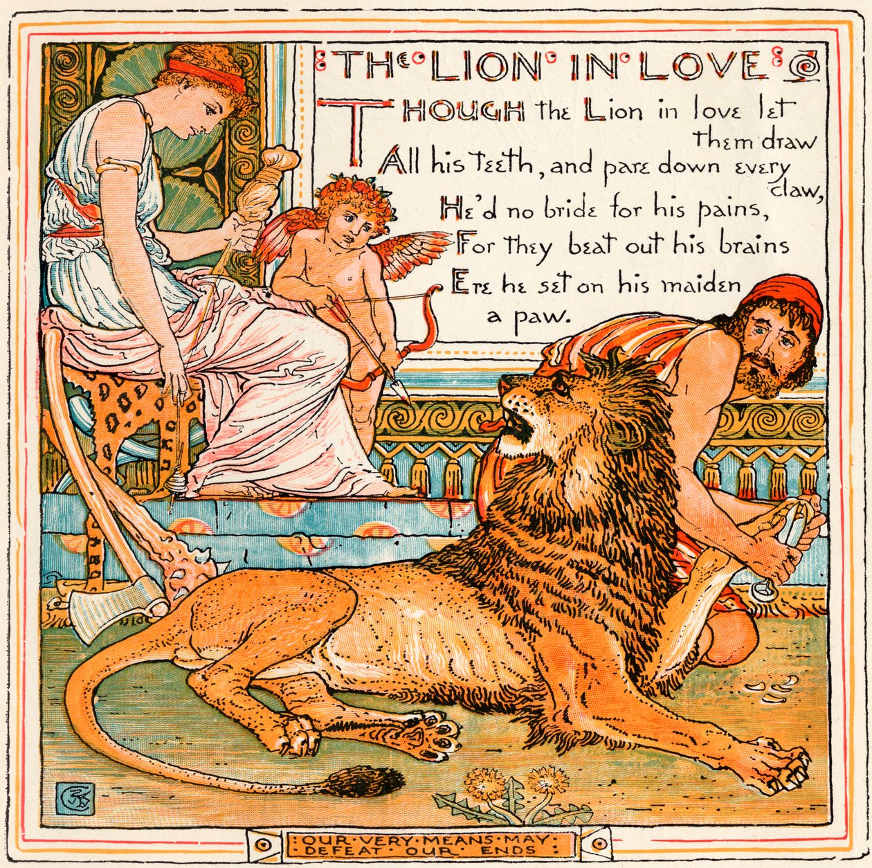 The Lion in Love, illustrasjon fra 