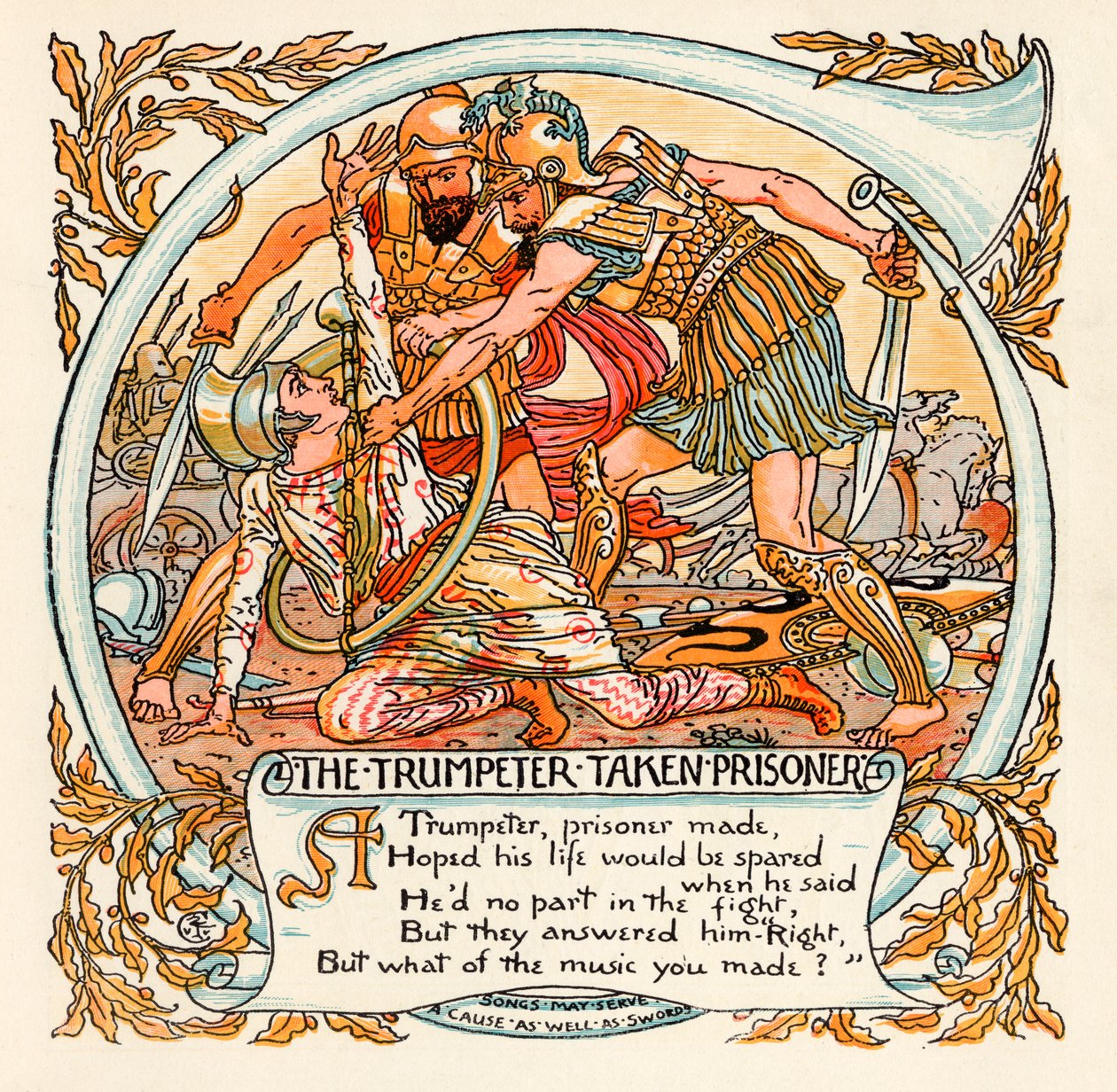 The Trumpeter taken Prisoner, illustrasjon fra 