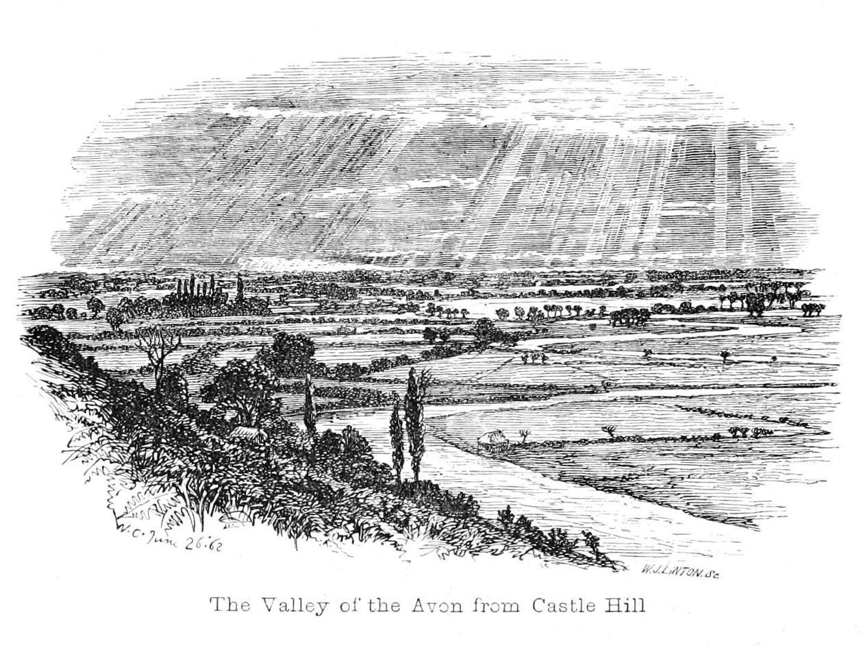 The Avon Valley fra Castle Hill av Walter Crane