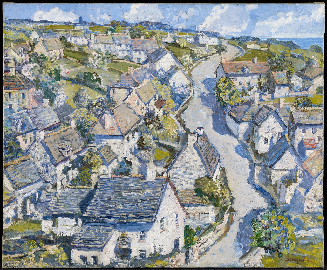 Gruvelandsby i Cornwall, ca. 1920 av Walter Elmer Schofield