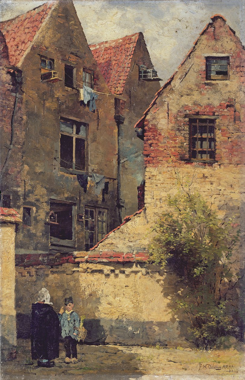 Solskinn og skygger, Antwerpen, 1883 av Walter Frederick Osborne