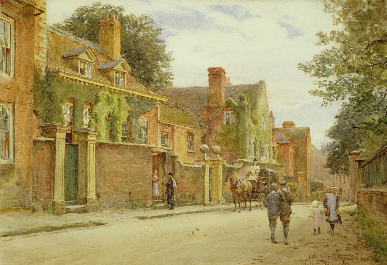 Belmont, Shrewsbury (wc på papir) av Walter Frederick Roofe Tyndale