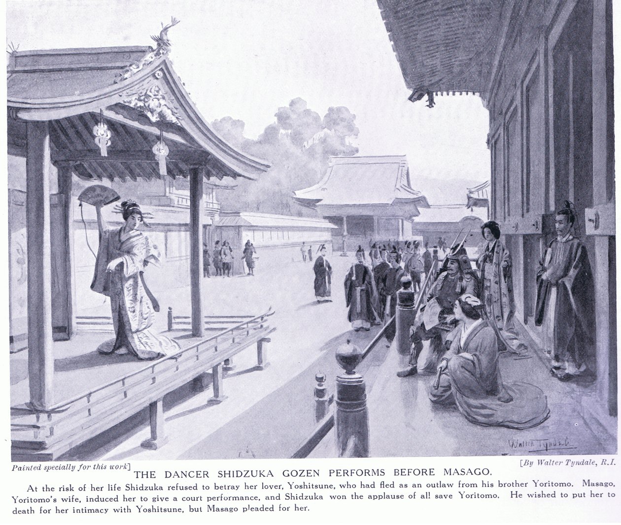 Te Danse r Shi d Zuka Morning Perforems Før Masago av Walter Frederick Roofe Tyndale