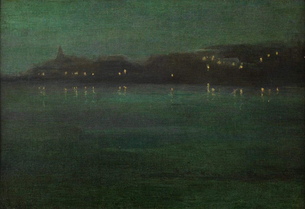 Nocturne: Battersea Reach av Walter Greaves