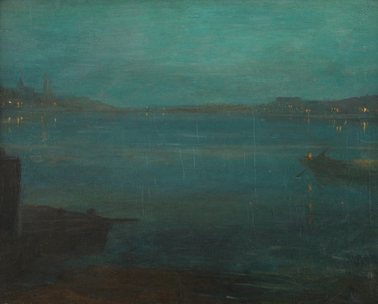 Nocturne fra Greaves Boat Yard av Walter Greaves