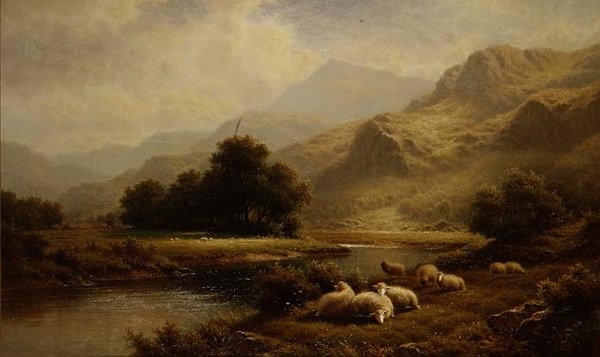 Utsikt over Lledr, Nord-Wales av Walter J. Watson