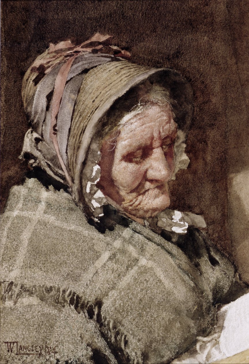 En Newlyn Fish Wife, 1894 av Walter Langley