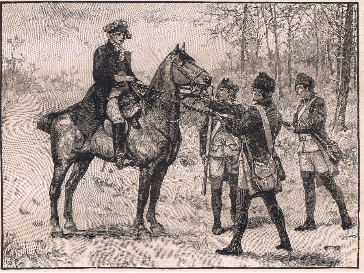 Arrestasjon av major Andre AD 1780 av Walter Paget