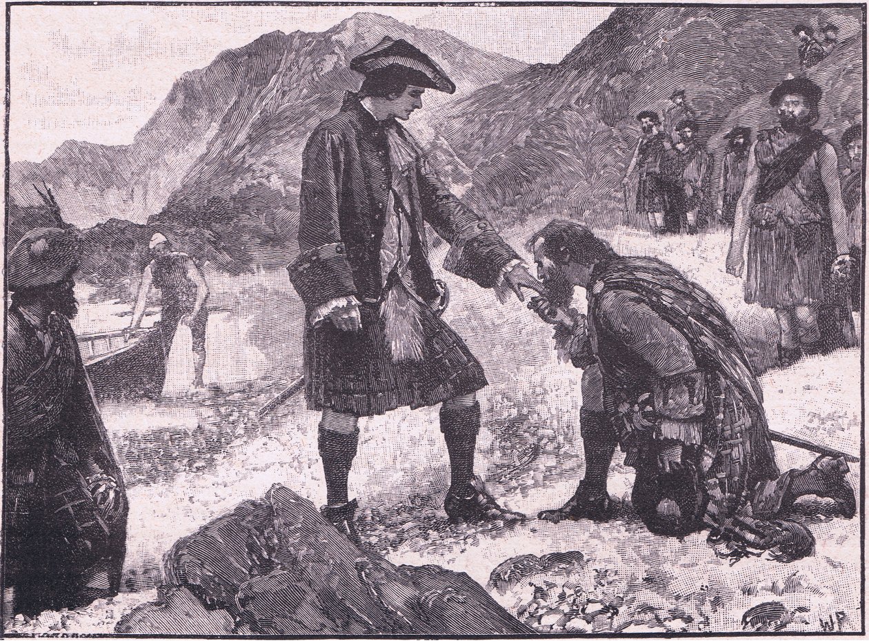 Landingen av prins Charles e.Kr. 1745 av Walter Paget
