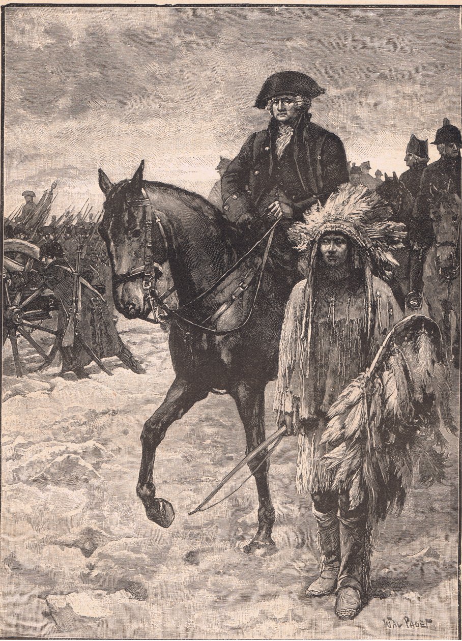 Washington krysser Delaware AD 1777 av Walter Paget
