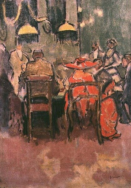 Baccarat, Dieppe, 1920 av Walter Richard Sickert