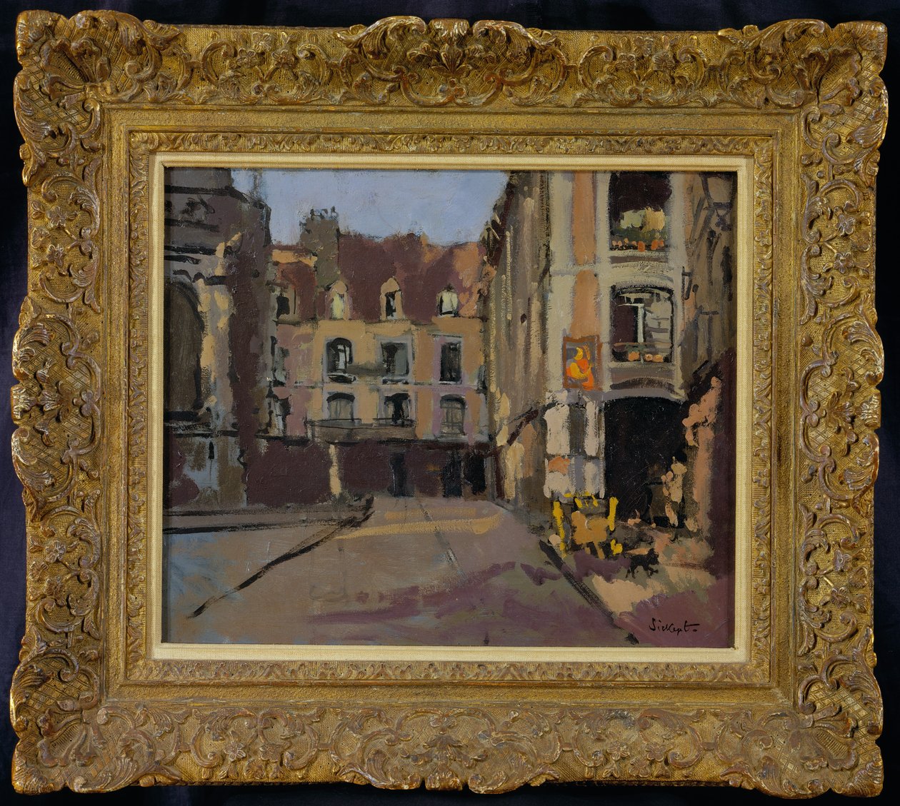 Hjørne av Rue Sainte Catherine, Dieppe, ca. 1899 av Walter Richard Sickert