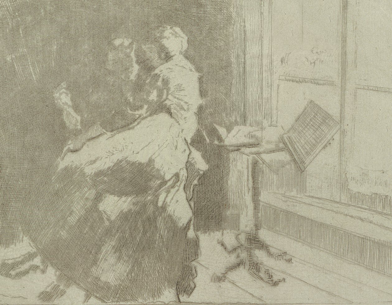 Woman of Letters, 1915 (etningsbevis) av Walter Richard Sickert