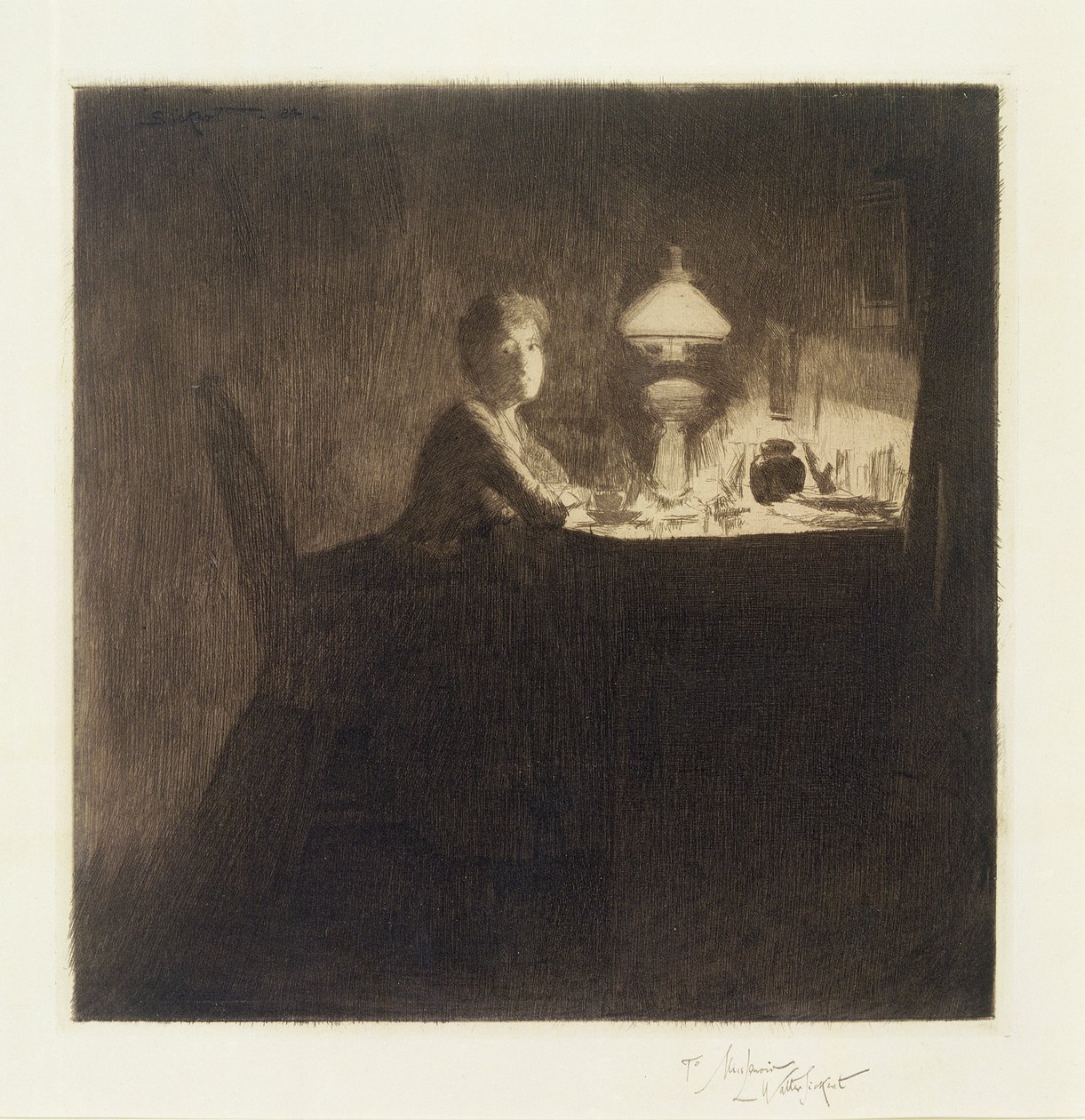 Den fungerende lederen, 1884 av Walter Richard Sickert