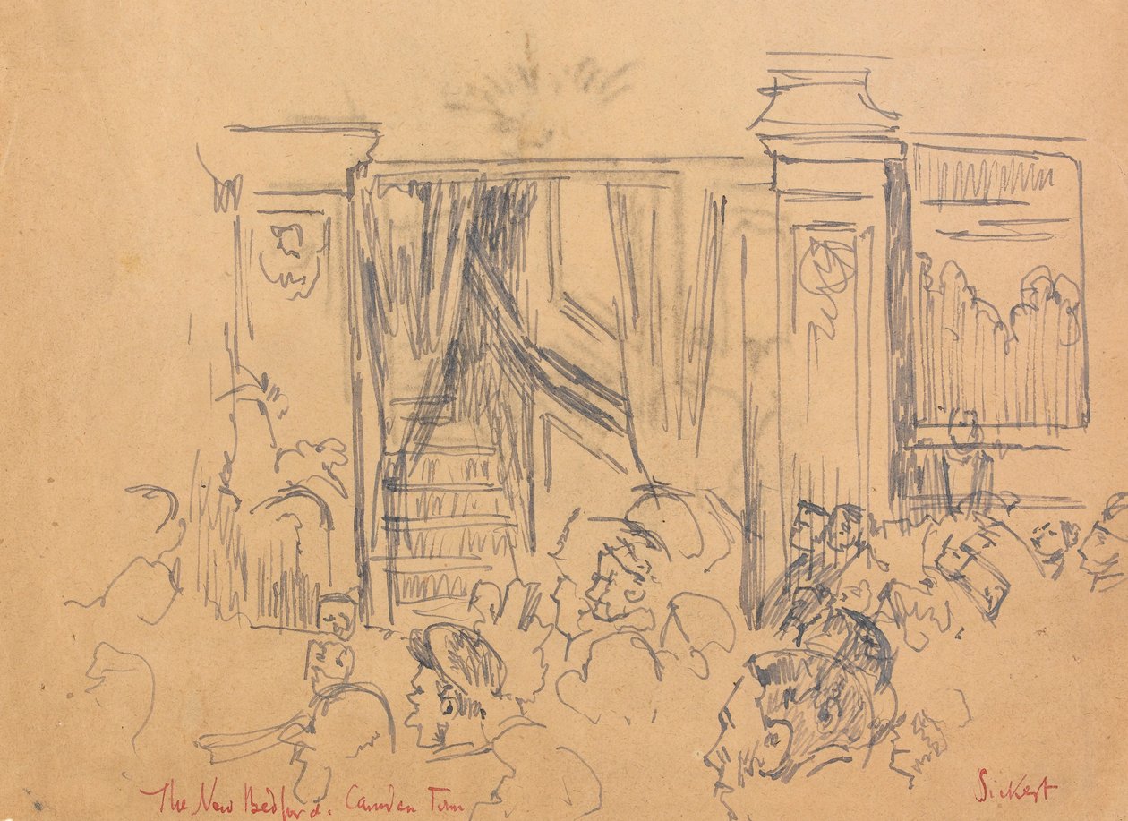 The New Bedford, Camden Town (kull, penn og blekk på papir) av Walter Richard Sickert
