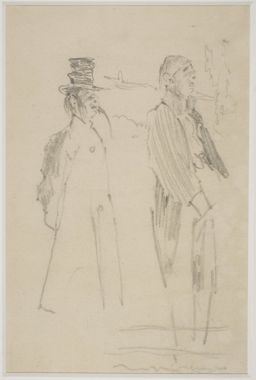 To Vaudeville-herrer, ca. 1888 av Walter Richard Sickert