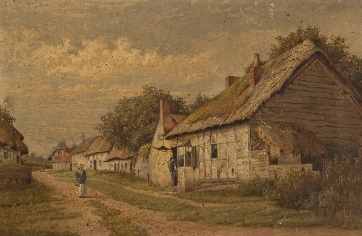 A Gloucestershire Lane, sent på 1800-tallet av Walter Scott