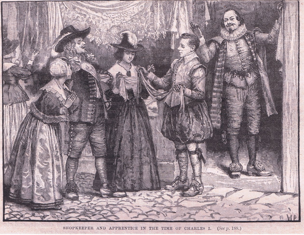 Butikkeier og lærling på Charles I