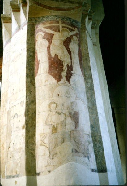 Korsfestelse, fra en skipsbrygge, ca. 1220 (veggmaleri) av Walter of Colchester Walter of Colchester