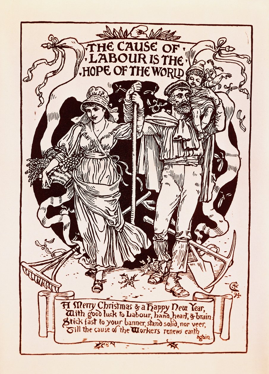 Cause of Labor er Hope of World av Walter Crane