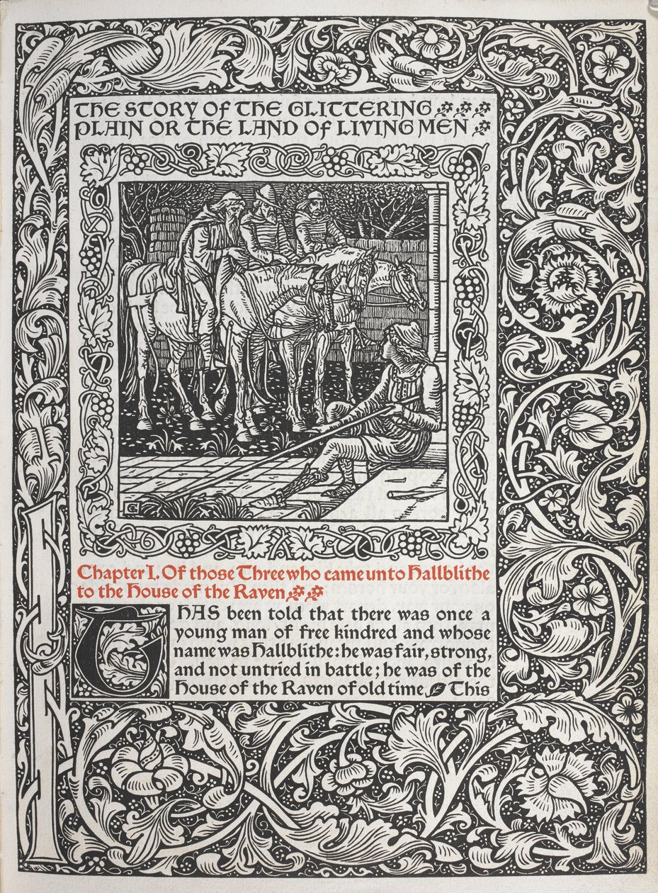 Kapittel I. Av de tre som kom til Hallblithe til Ravnens hus. av Walter Crane