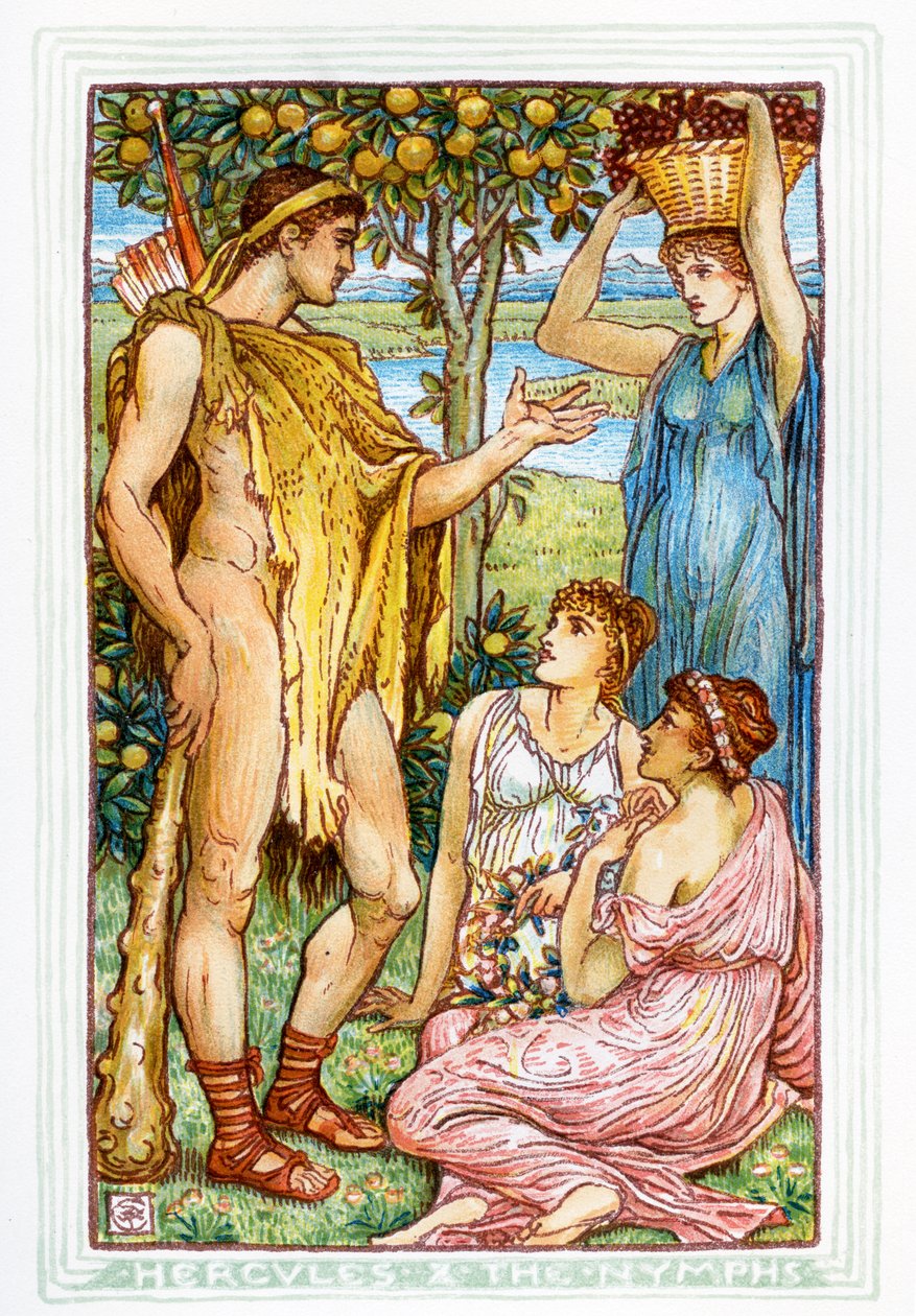 Herkules og nymfene av Walter Crane