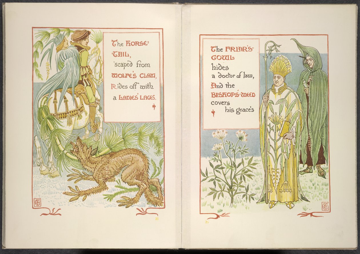 Hestehale og munkekappe av Walter Crane