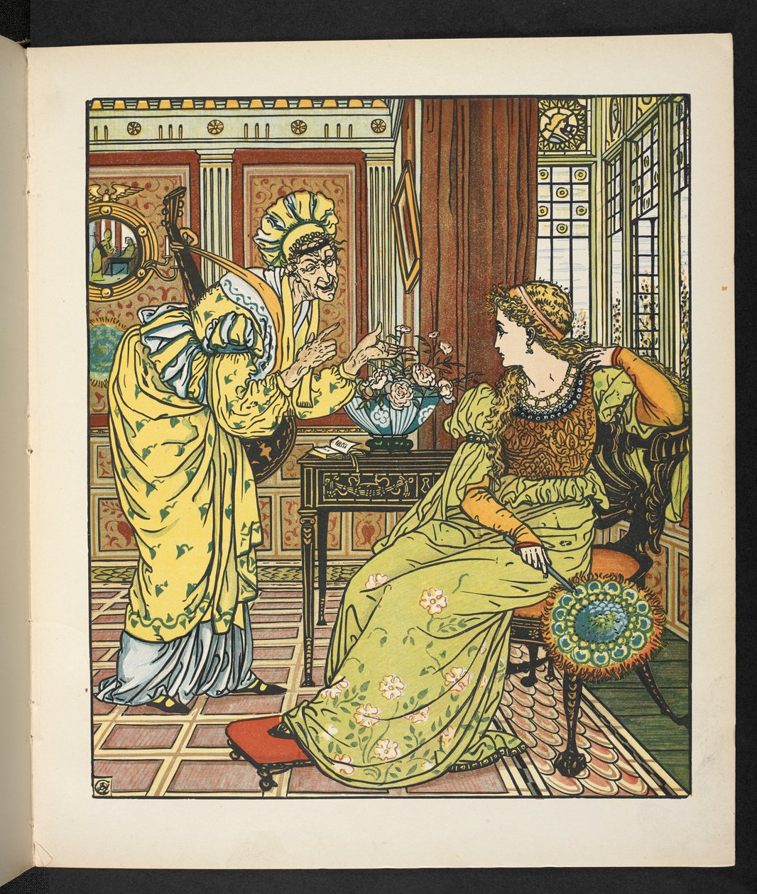 Illustrasjon til historien, prinsesse Belle étoile. av Walter Crane