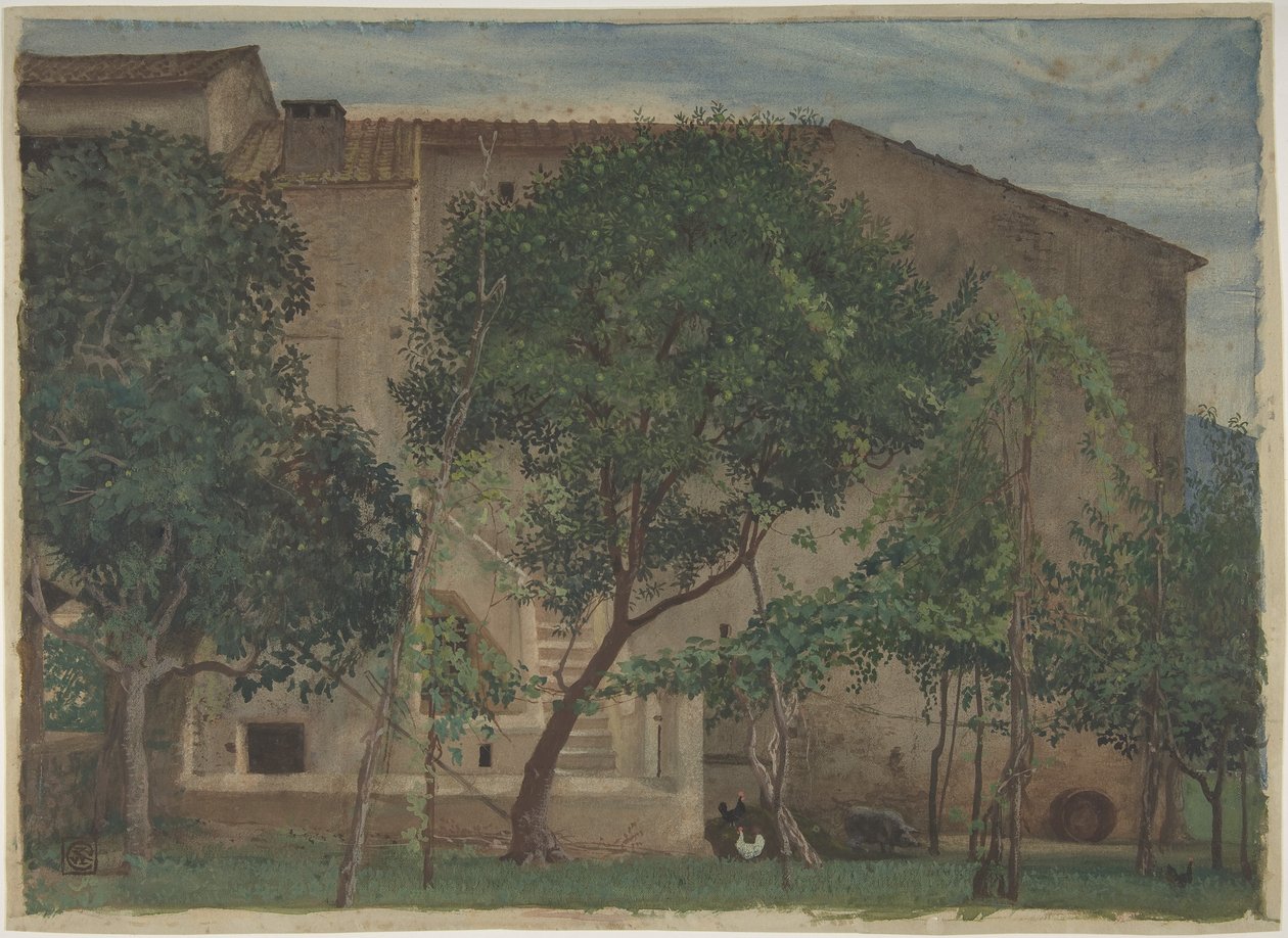 Italiensk gårdshus av Walter Crane