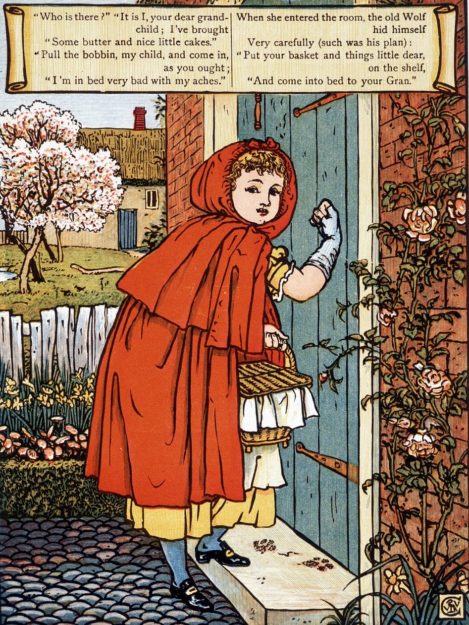 Little Red Riding Hood, av John Lane, Walter Cranes bildebøker, London og New York, n.d. 20. desember. av Walter Crane
