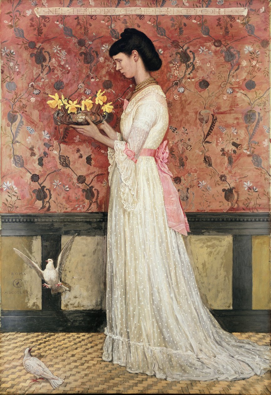 Fru Ingram Bywater d. 1908, 1872 av Walter Crane