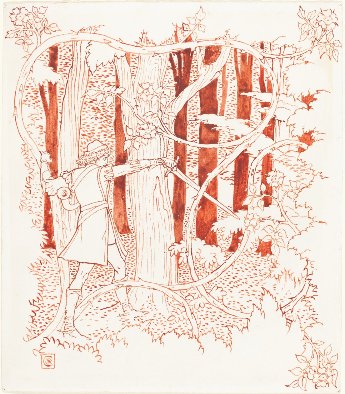 Sjarmerende prins i skogen av Walter Crane