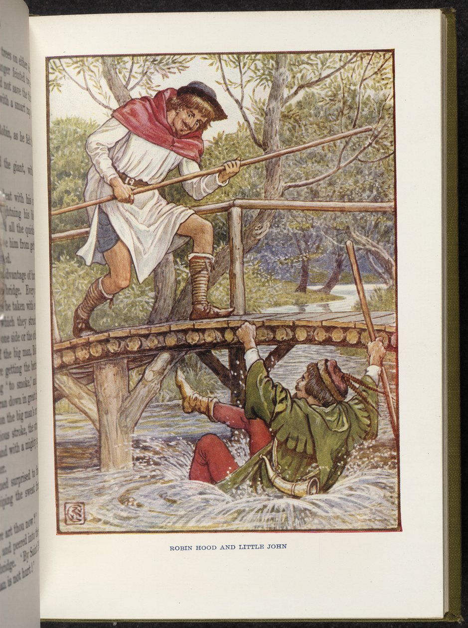 Robin Hood og Lille John av Walter Crane