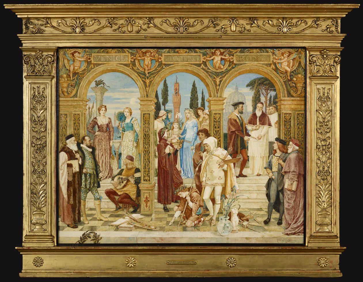 Apoteosen til italiensk kunst av Walter Crane