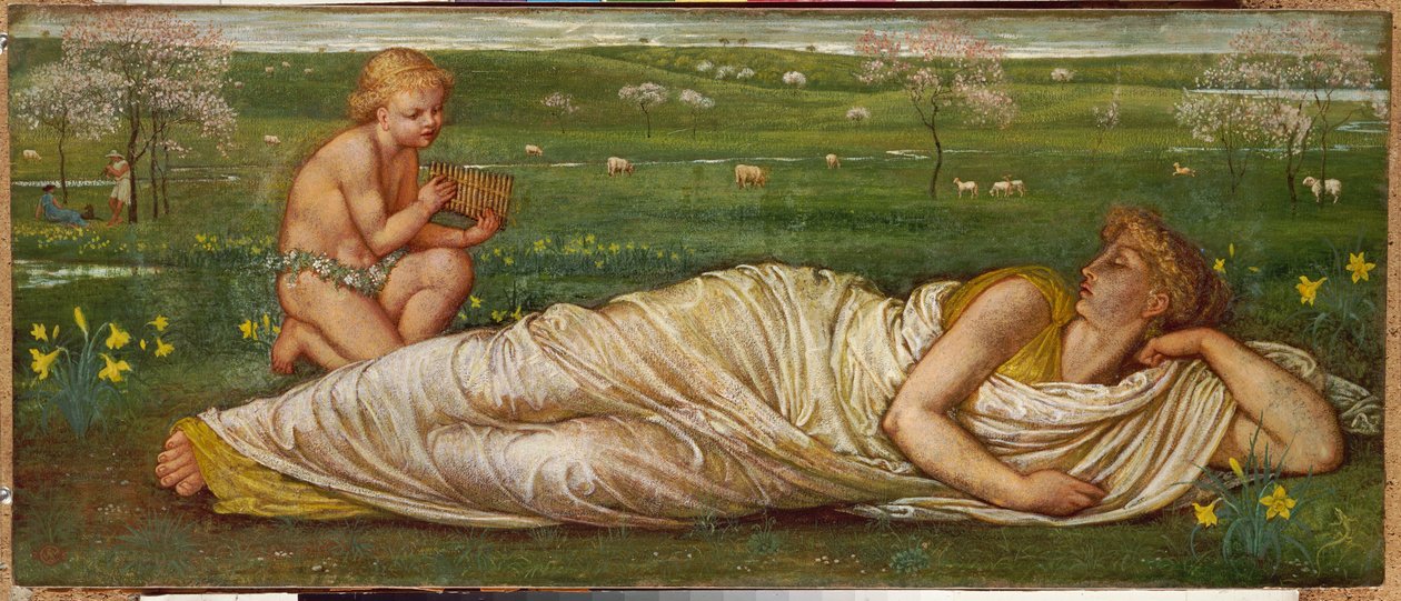 Jorden og våren, 1875 av Walter Crane
