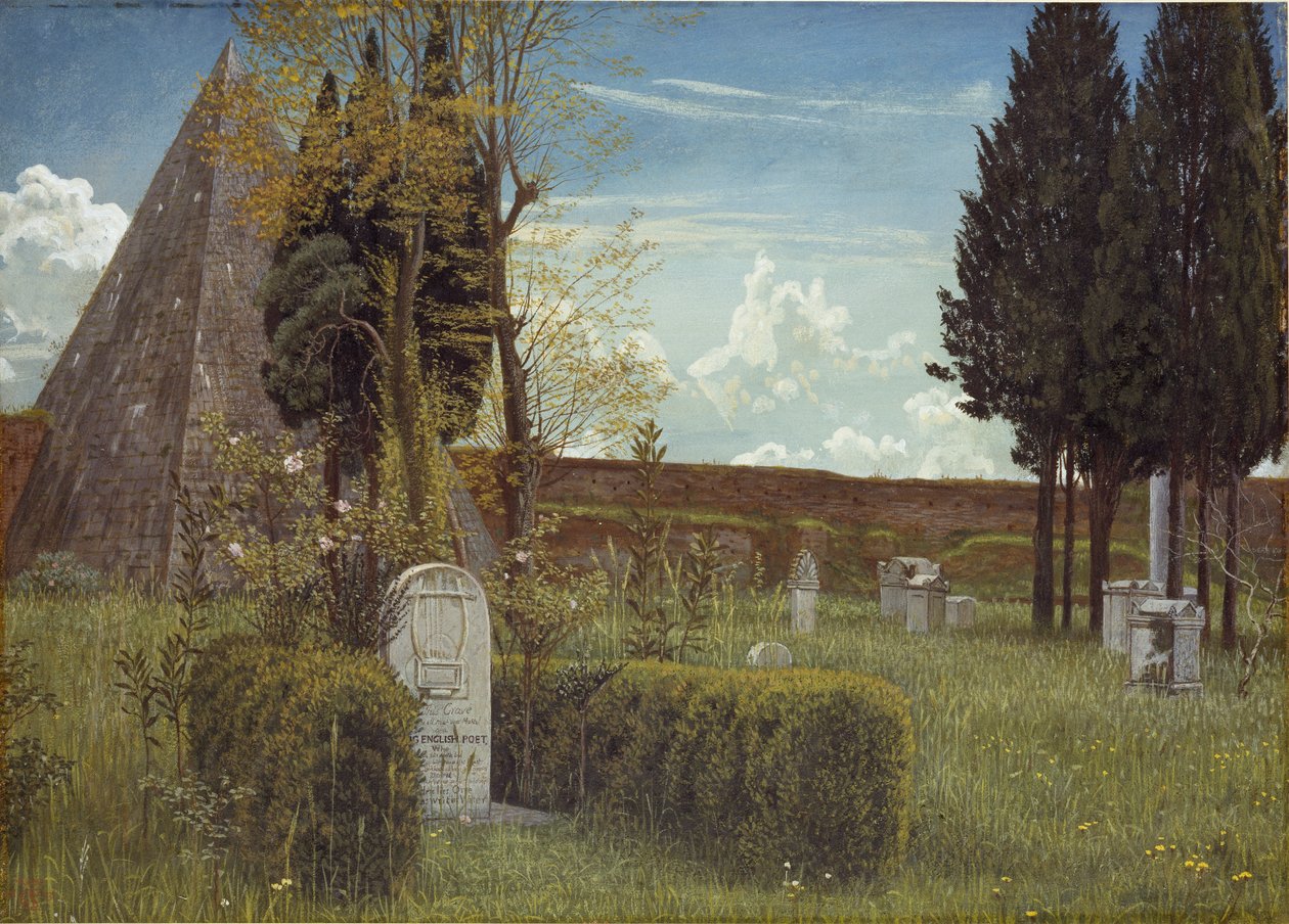 The Grave of Keats, 1873 av Walter Crane