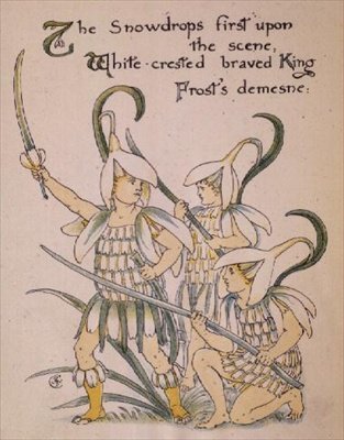 Snøklokken fra "Floras fest" av Walter Crane