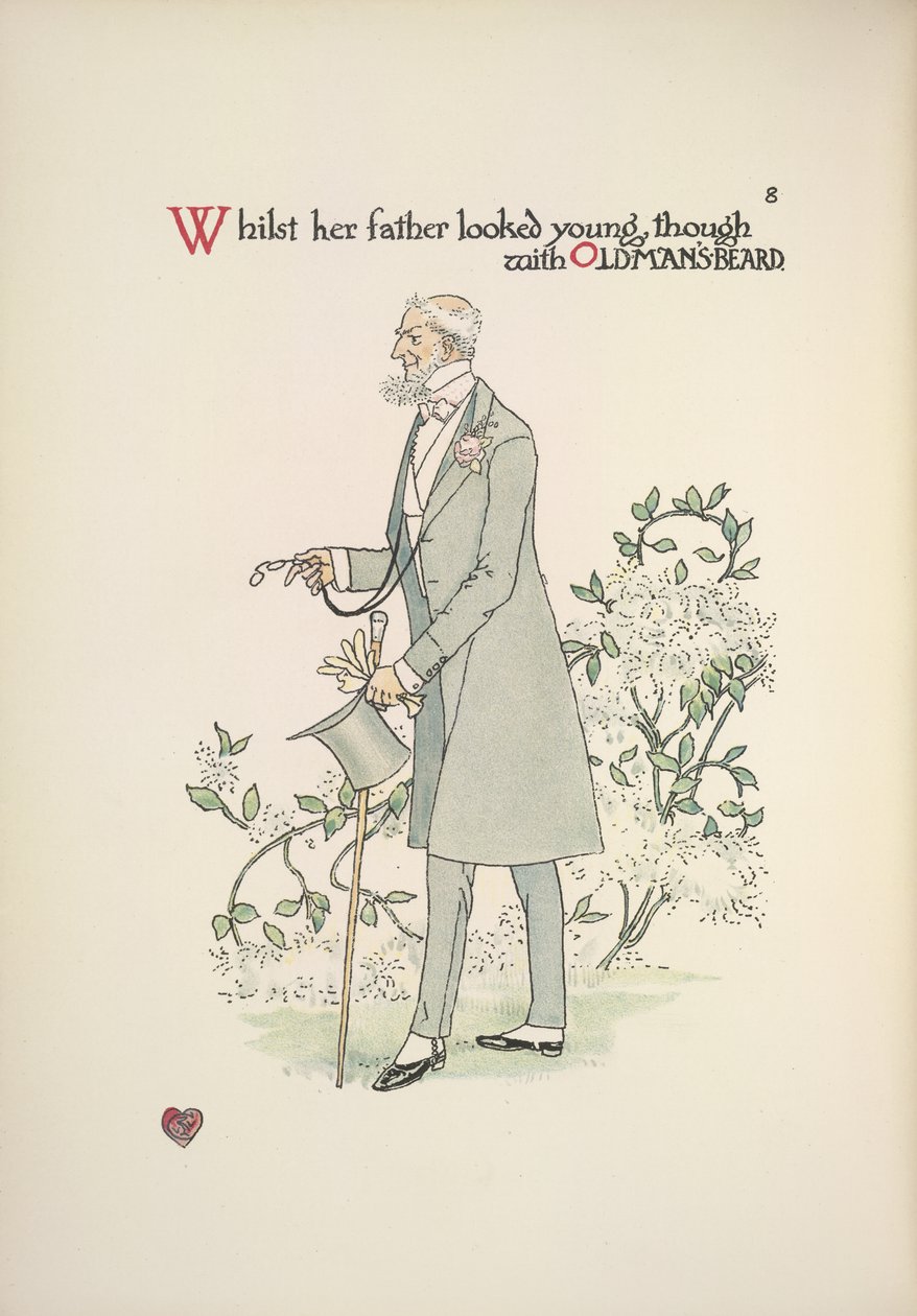 Faren til bruden i morgenkjole av Walter Crane
