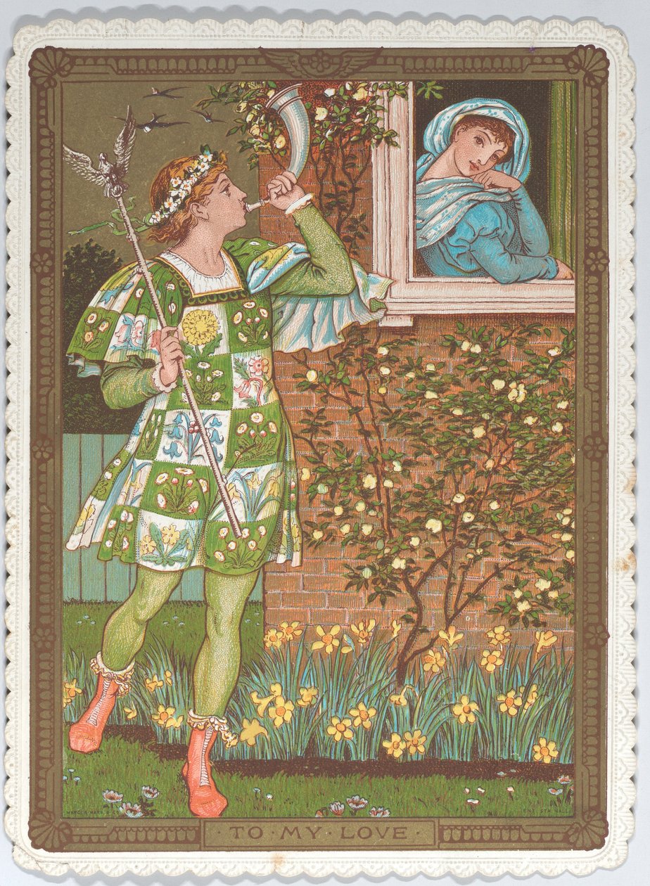 Valentinskort av Walter Crane
