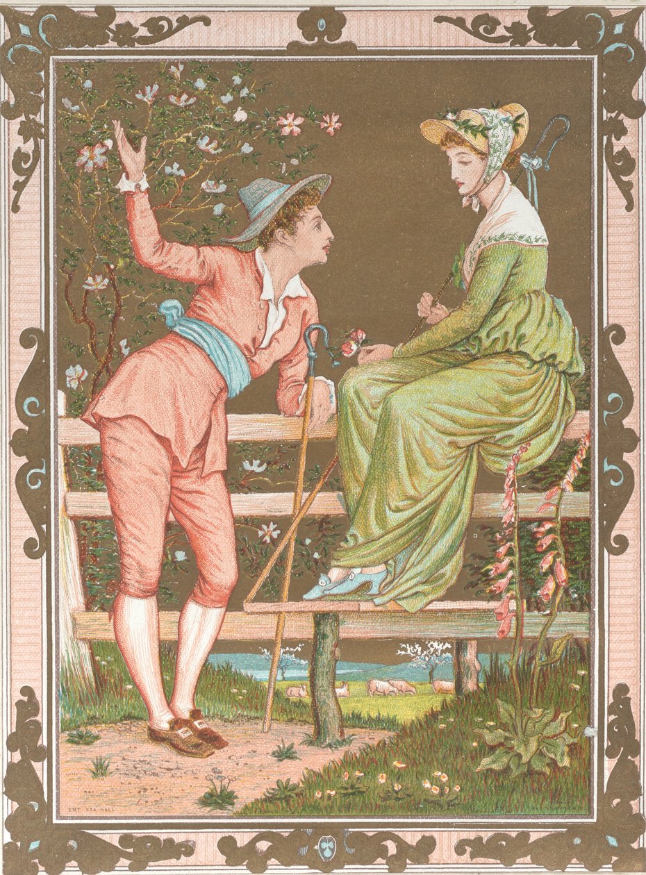 Valentine, 1876. av Walter Crane