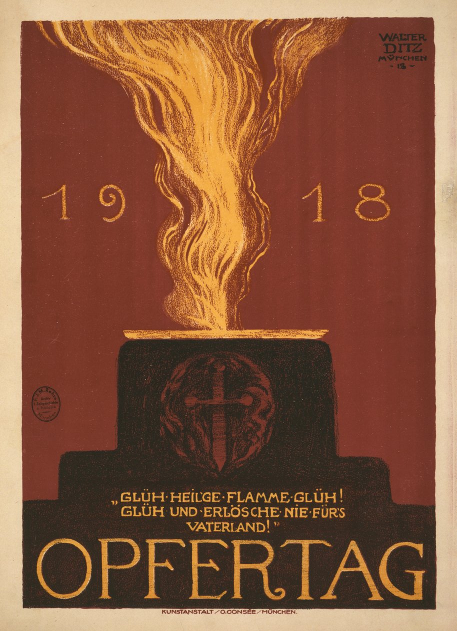1918 Opfertags dag for offer, 1918. av Walter Ditz