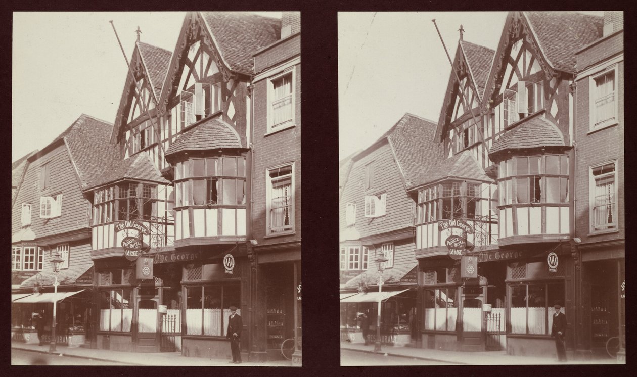 Old George Inn, 17 High Street, Salisbury, Wiltshire, 1913. av Walter Edward Zehetmayr