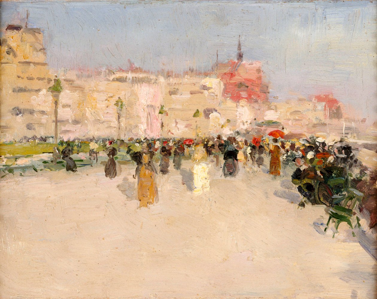 En strandpromenade, ca. 1891 av Walter Frederick Osborne