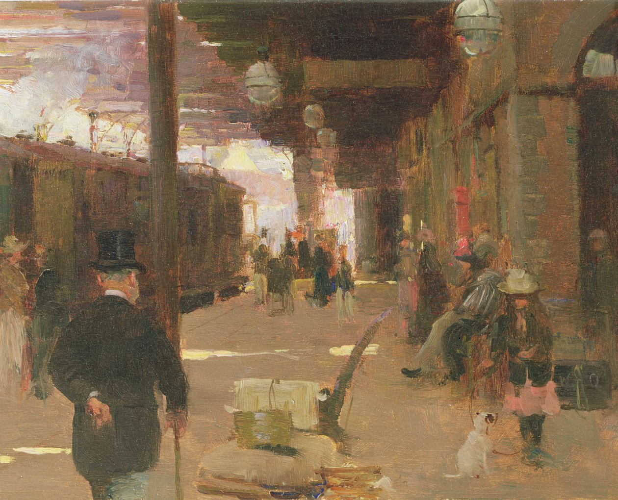 Hastings jernbanestasjon av Walter Frederick Osborne
