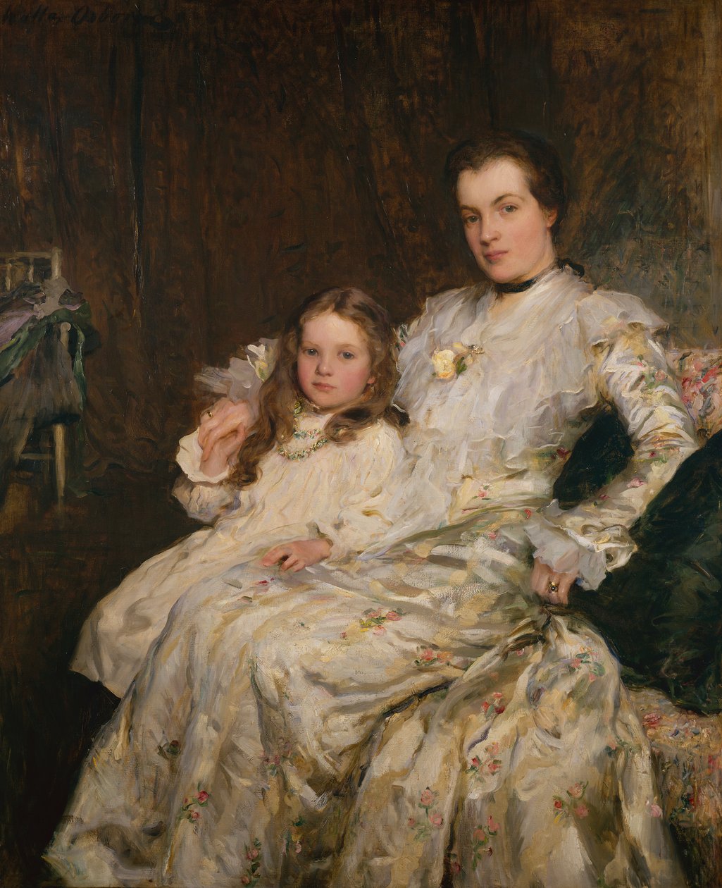 Portrett av fru Chadwyck-Healy og hennes datter av Walter Frederick Osborne